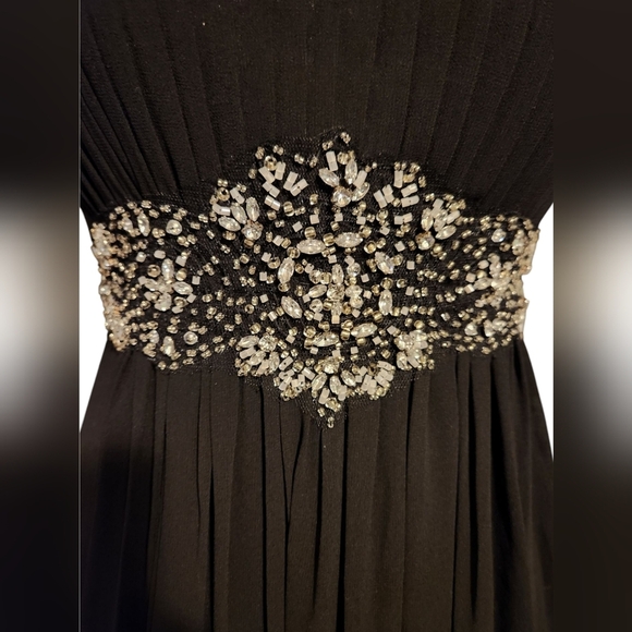 Fiesta Black Strapless Embellished Gown - Picture 5 of 10